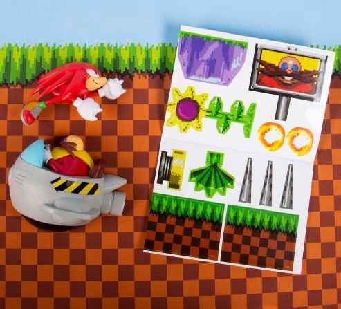 Fizz Creations Knuckles and Dr Eggman Comic Ons