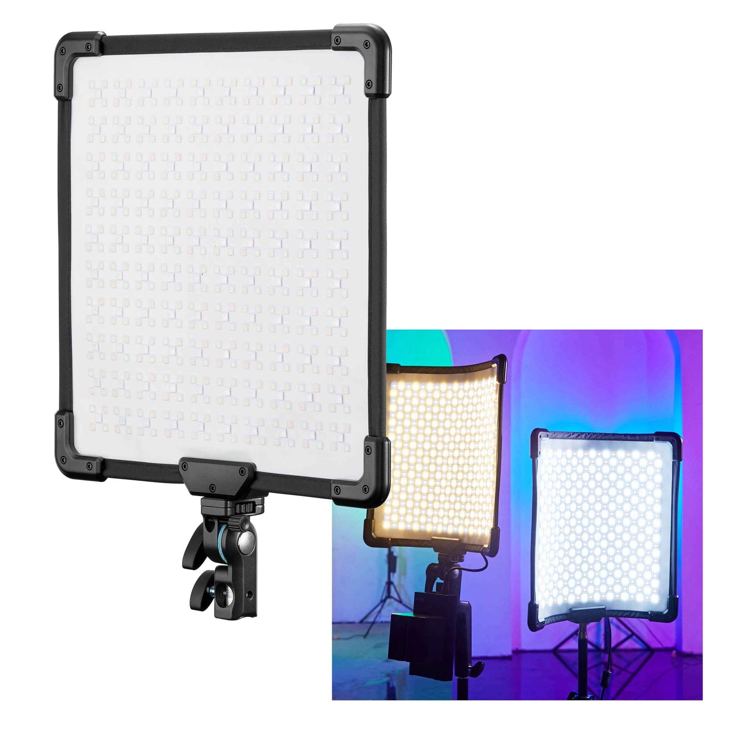 FH50R 1'x1' Flexible Handheld RGB LED Studio Light Panel