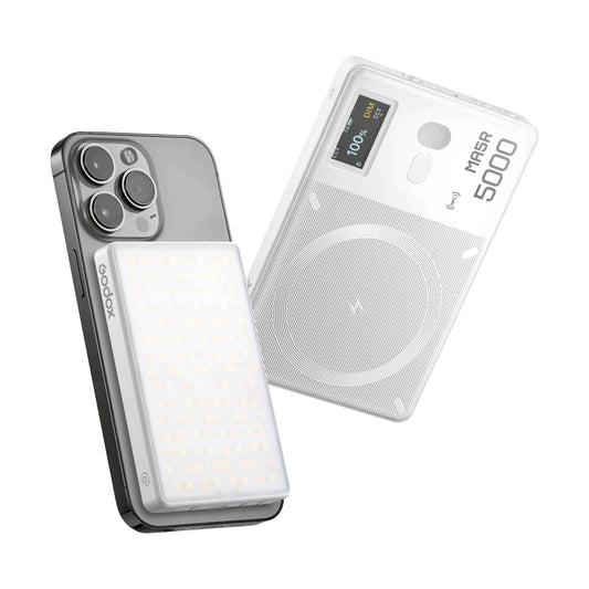 MA5R Magnetic Full-Colour RGB Light Manel With Wireless Charging (White)