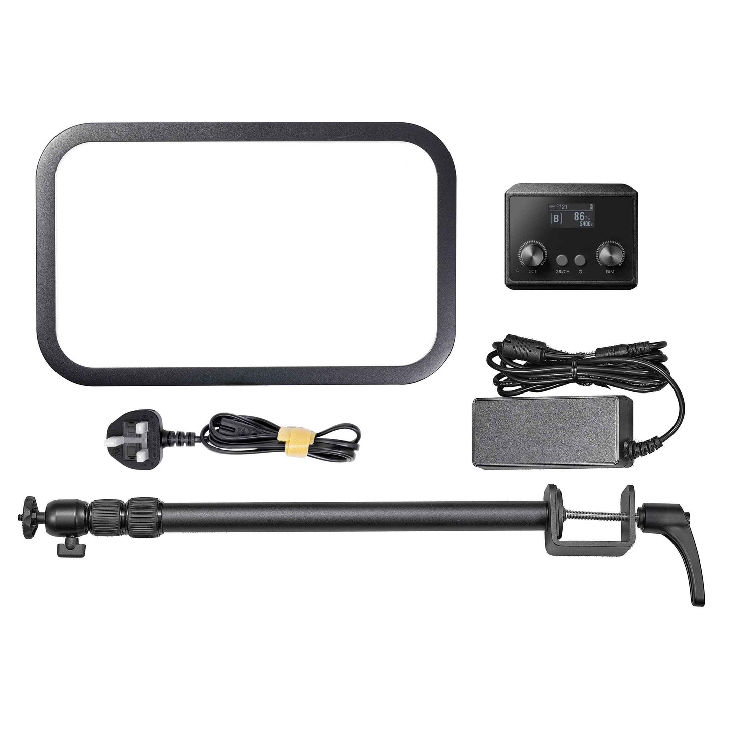 ES45 E-Sports and Live Streaming Bi-Colour Slim Light Panel with Mounting Rod & APP