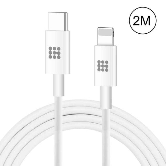 HAWEEL 25W 3A USB-C / Type-C to 8 Pin PD Fast Charging Cable for iPhone, iPad, Cable Length: 2m, Type-C to 8 Pin 2m
