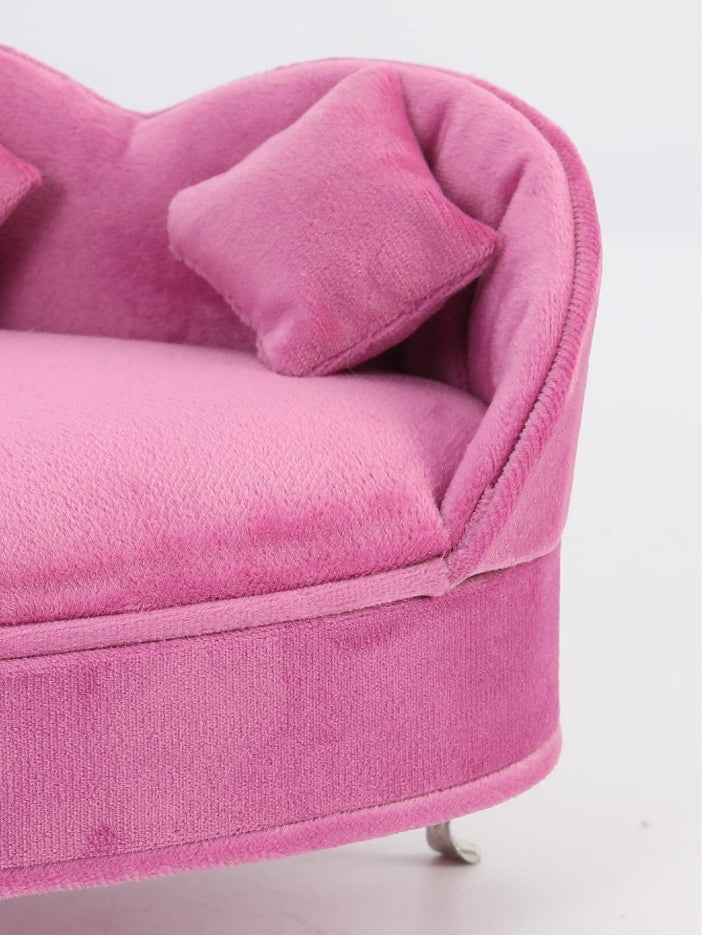 Plush Heart Jewellery Box Sofa