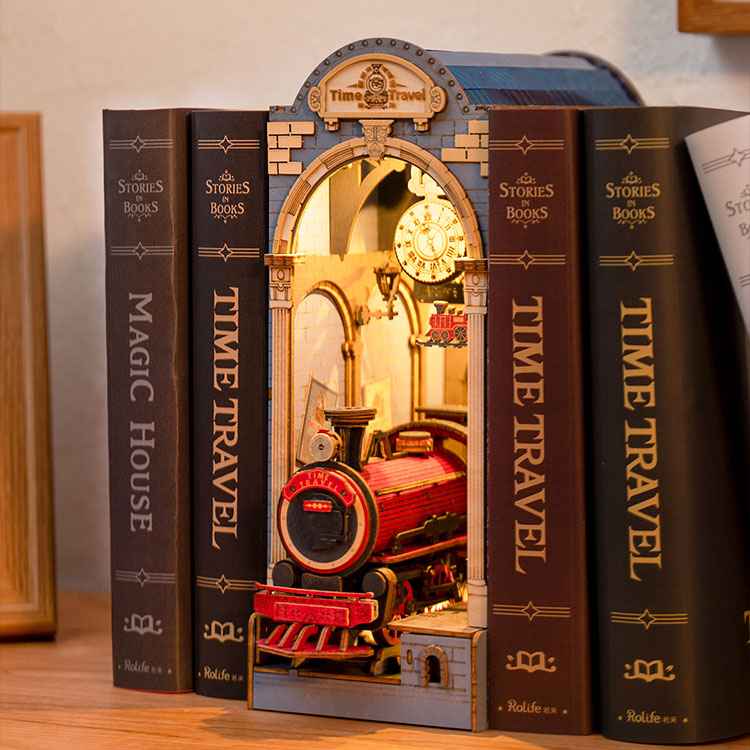 Rolife Time Travel DIY Book Nook Shelf Insert TGB04