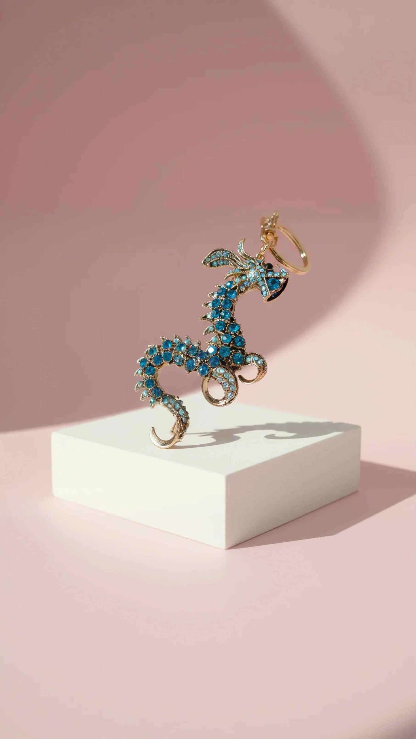 Chinese Dragon Crystal Key Ring & Bag Charm