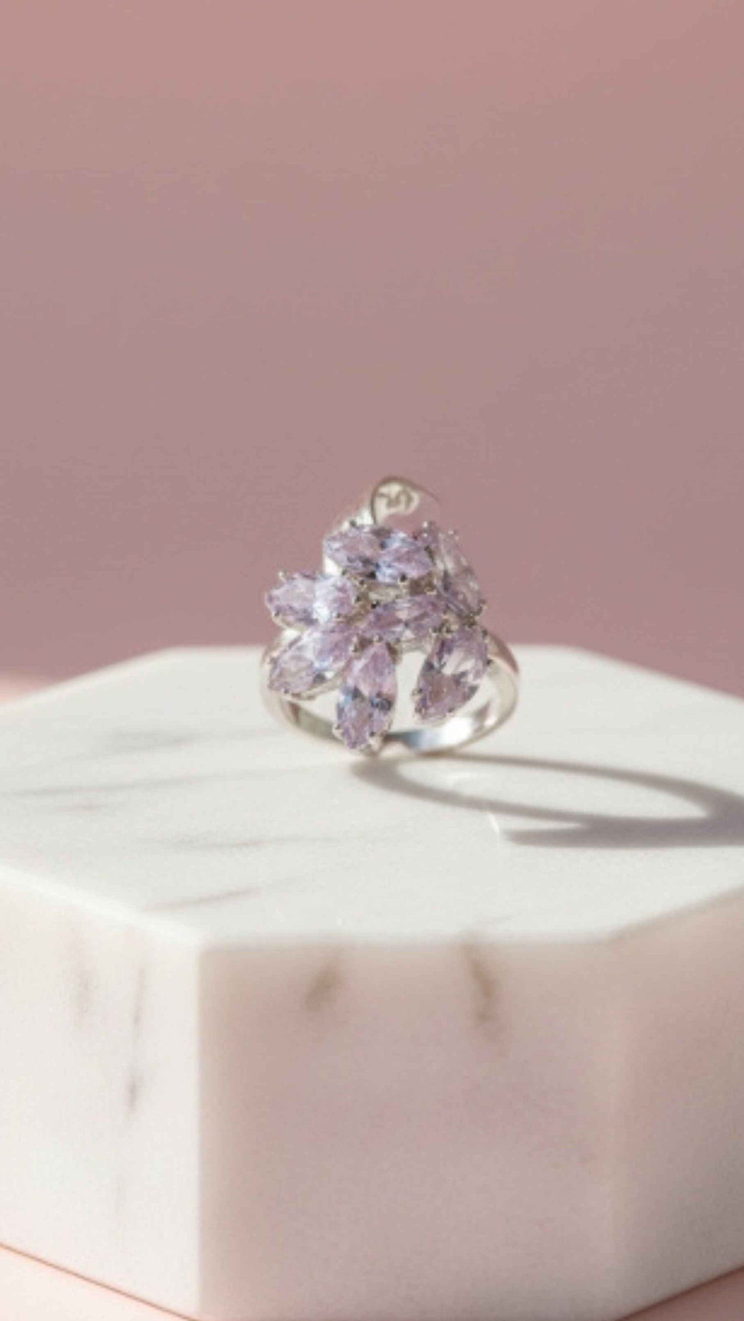 Marquise Crystal Necklace, Earrings & Ring Set