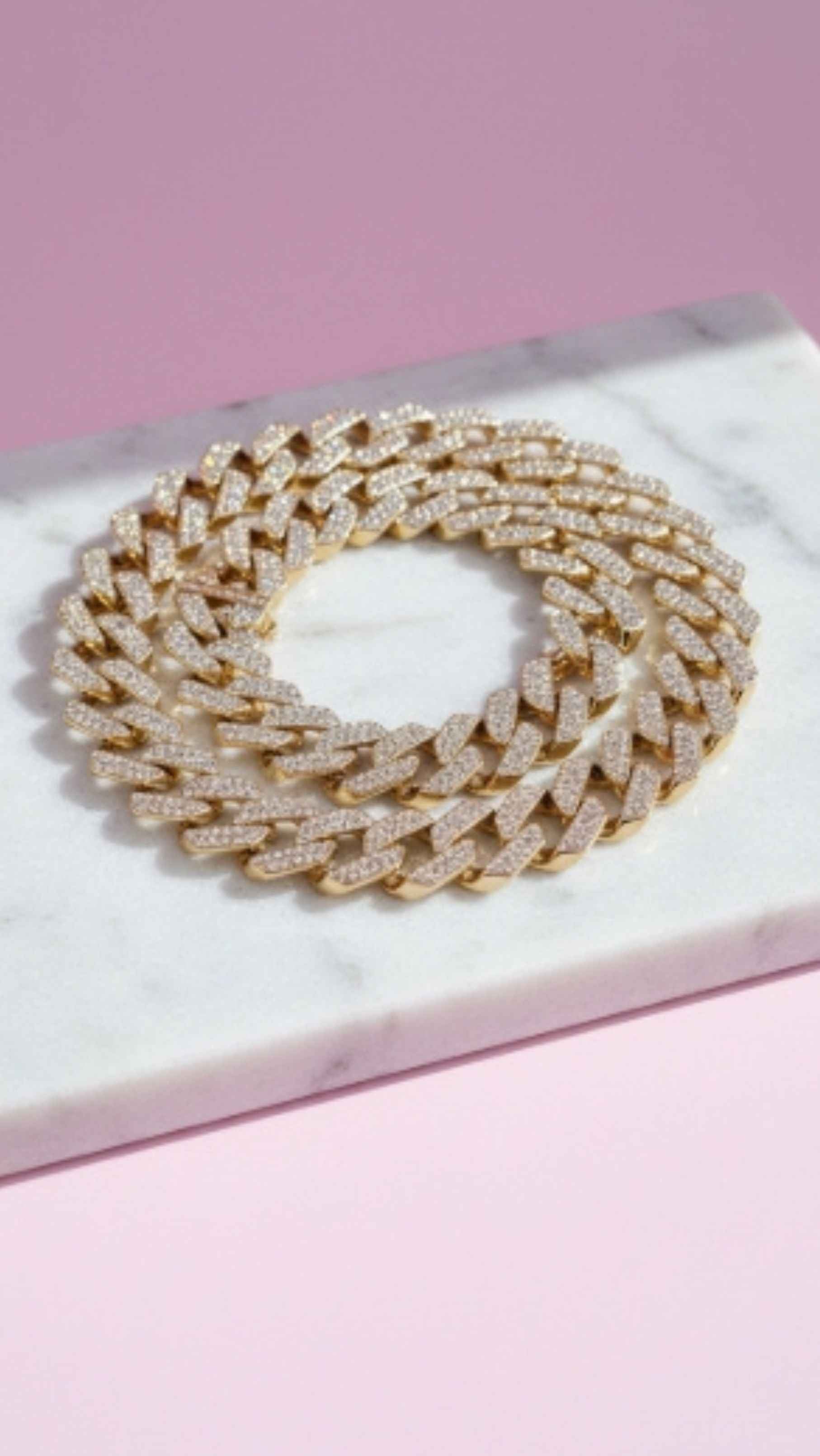 Waterproof Cuban Link Stainless Steel Chain Necklace