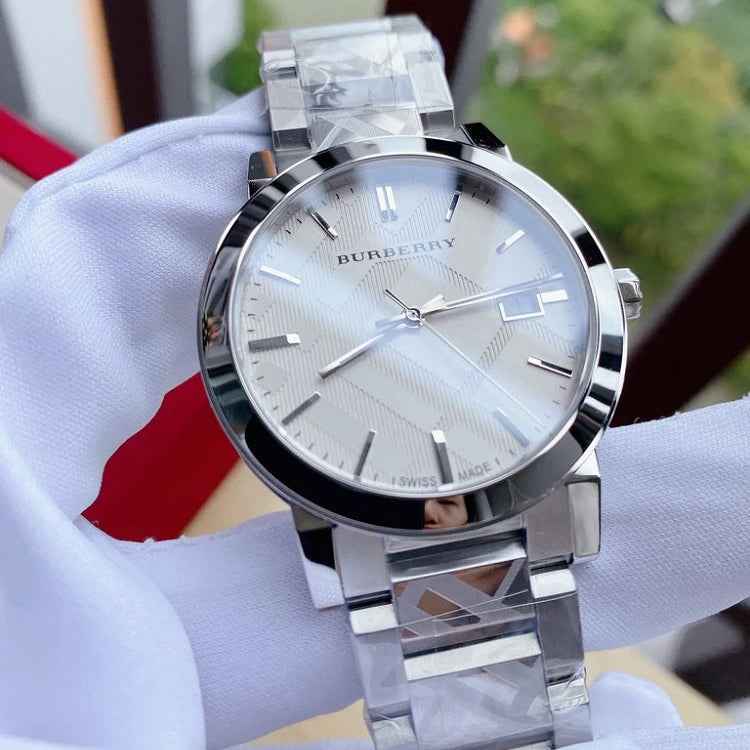 Burberry BU9037 The City Unisex Silver Watch