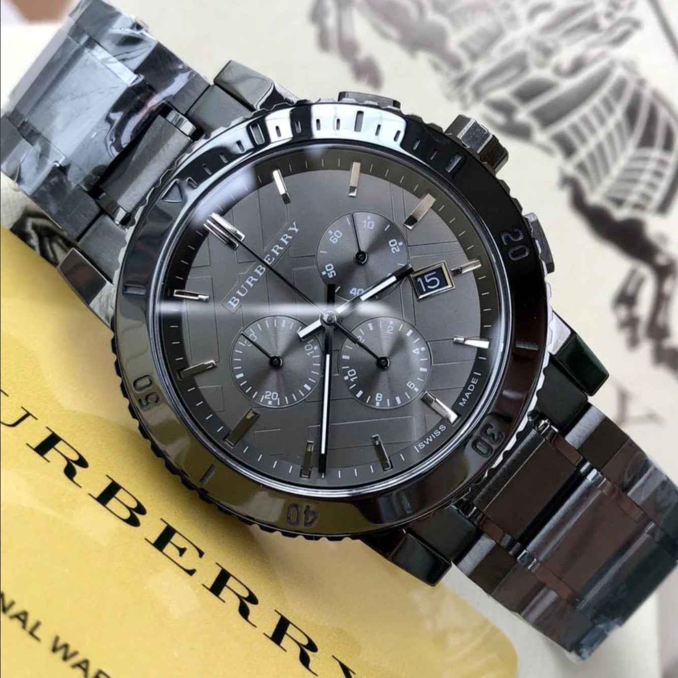 Burberry BU9381 The City Men's Watch Grey Dial