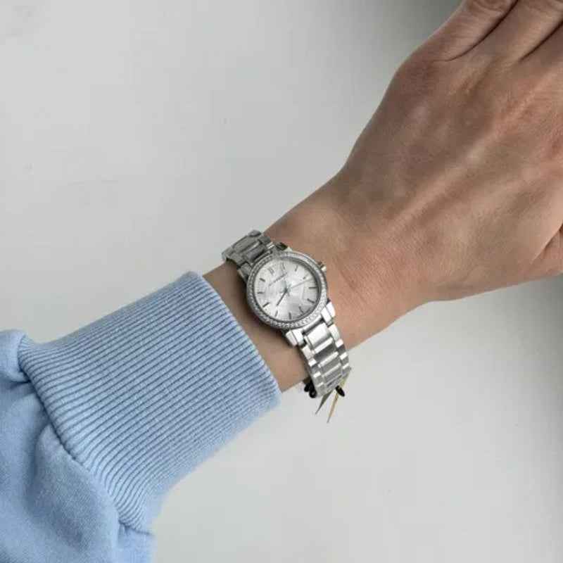 Burberry BU9220 The City Women's 26mm Silver & Diamond Watch