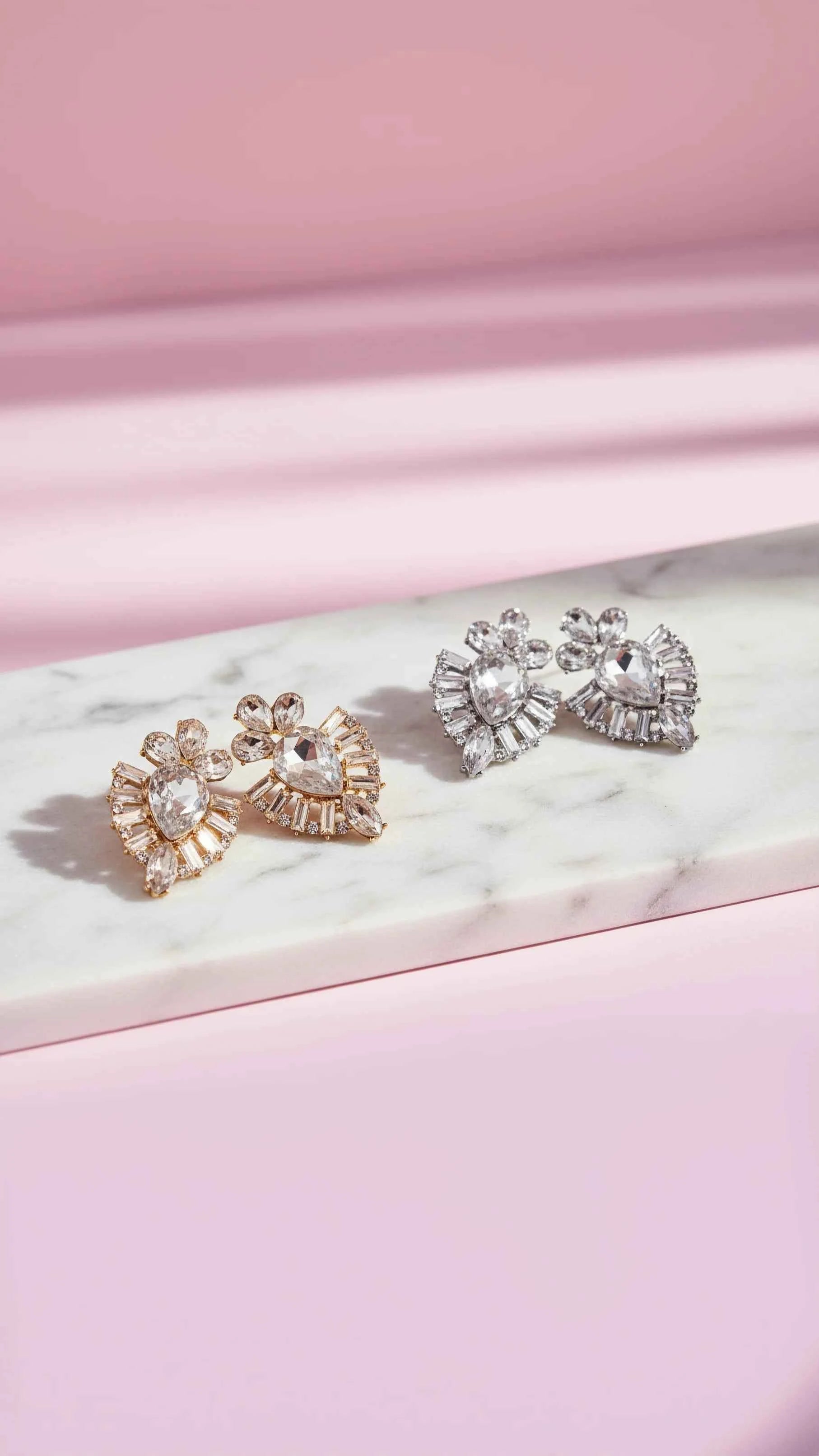 Decor Crystal Stud Earrings