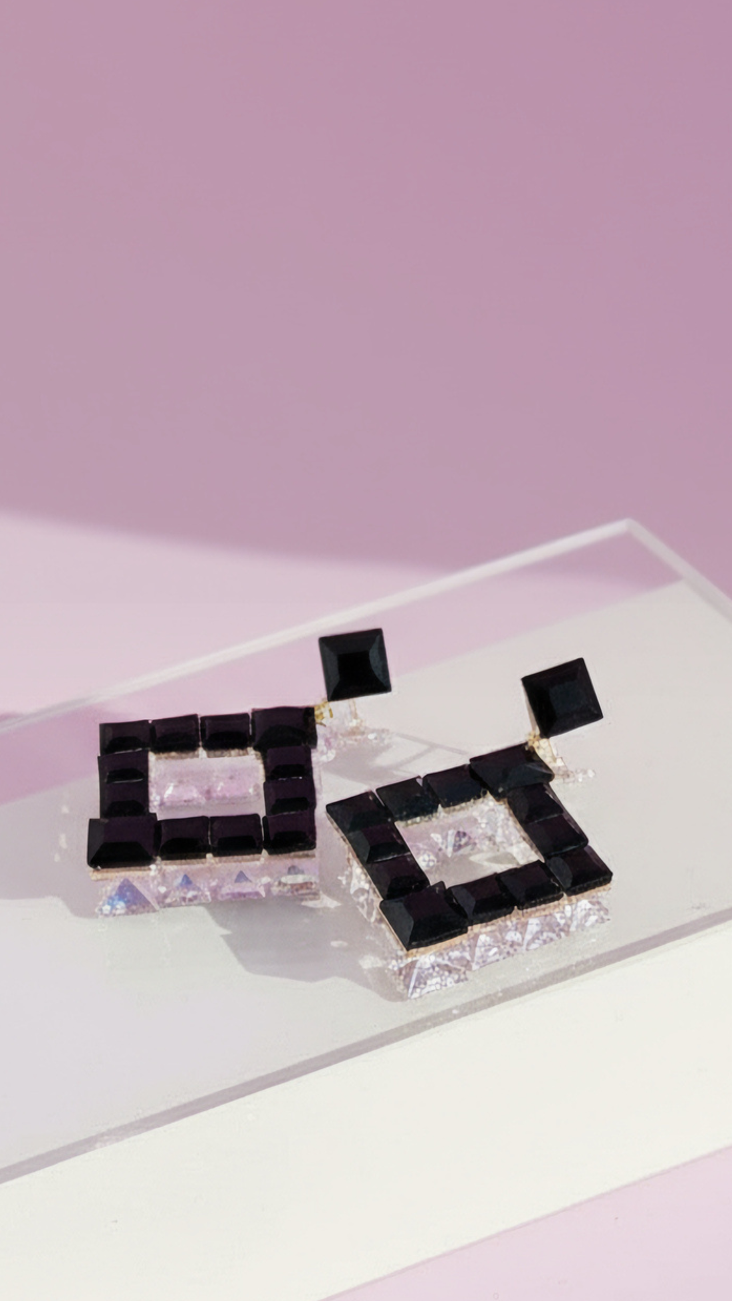 Square Cut Crystal Drop & Dangle Earrings