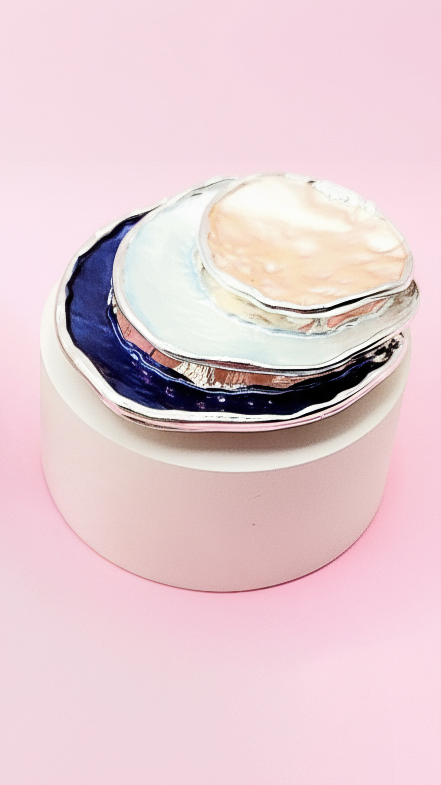 Abstract Magnetic Layered Brooch