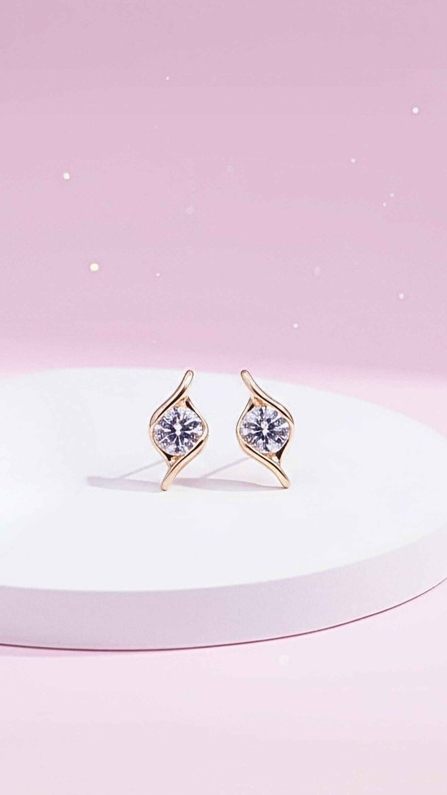 Brilliant Cut Crystal Stud Earrings