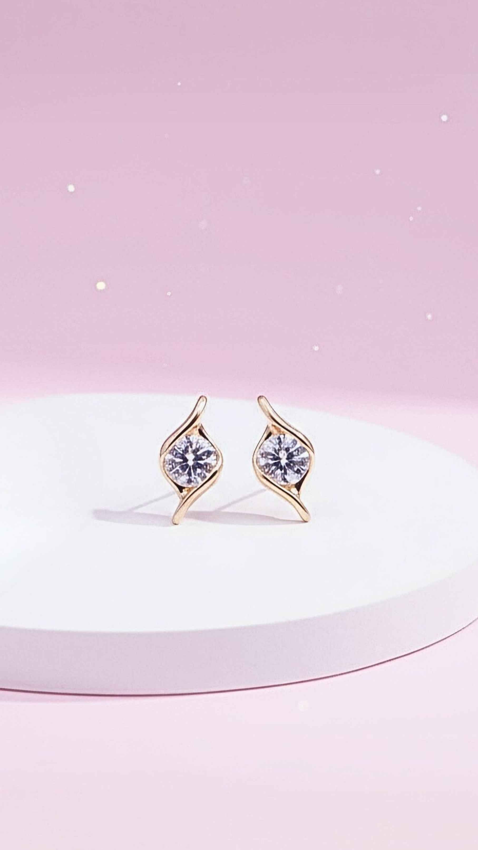 Brilliant Cut Crystal Stud Earrings