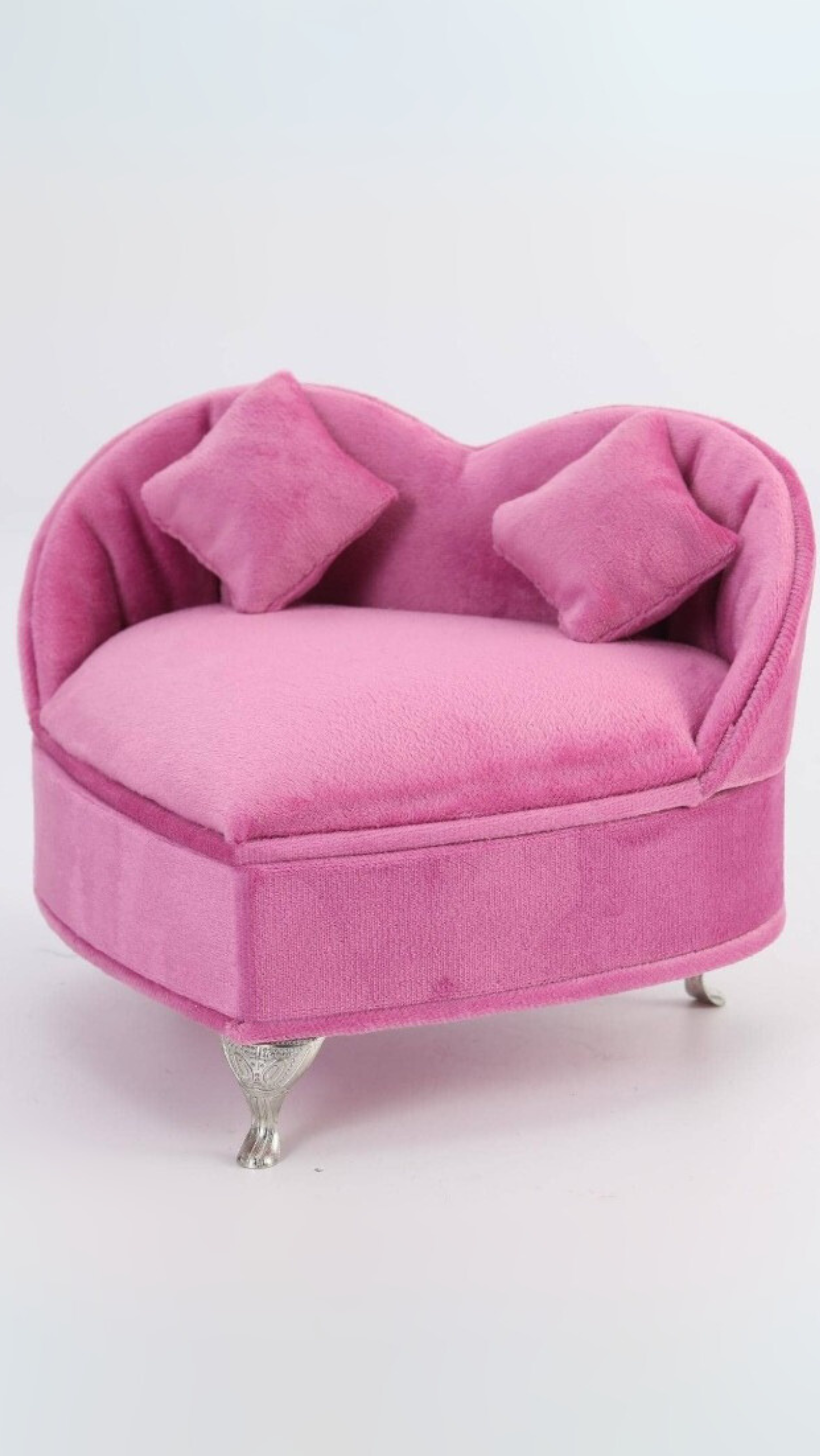 Plush Heart Jewellery Box Sofa