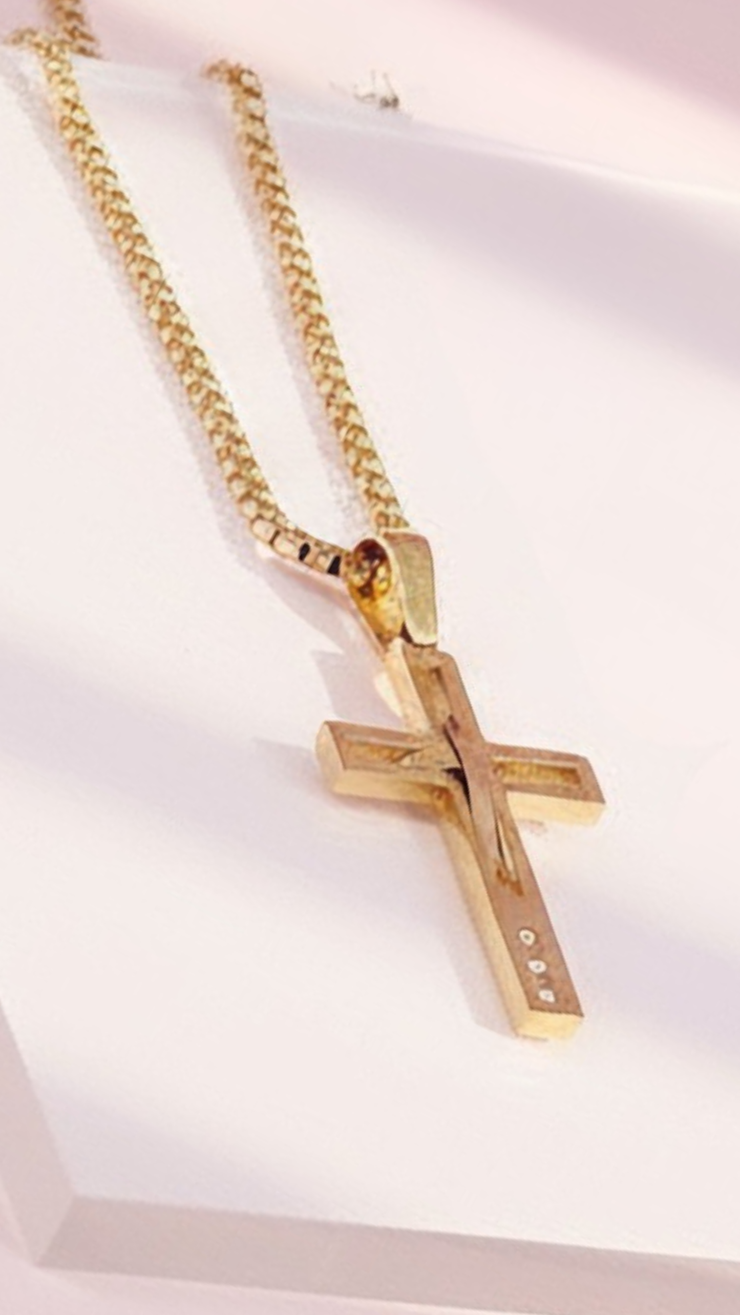 Waterproof Stainless Steel Cross Symbolic Necklace