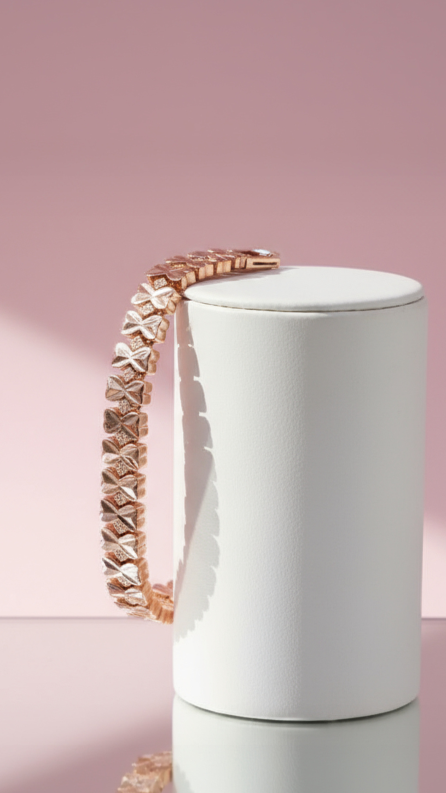 Waterproof 24k Gold Plated Bow Link Bracelet