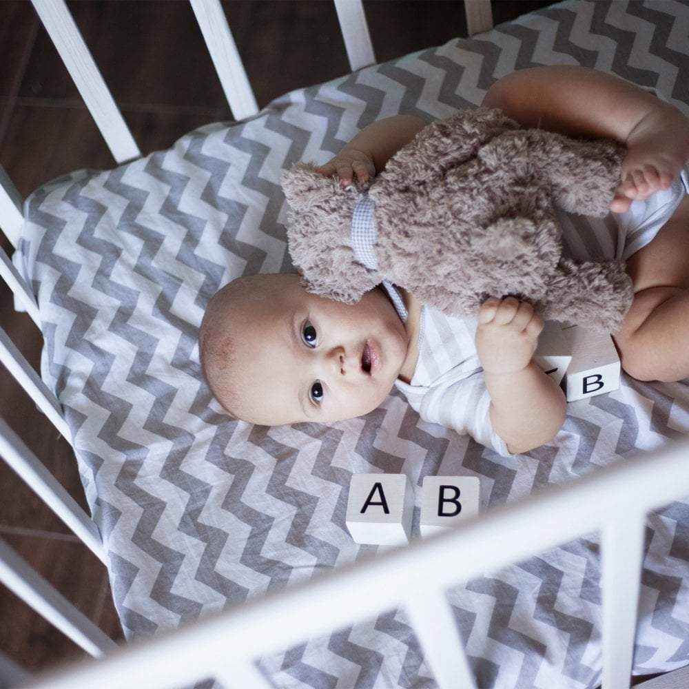 Crib Jersey Fitted Sheets 100% Cotton 40x90cm - Pack Of 4 - Fits All Models