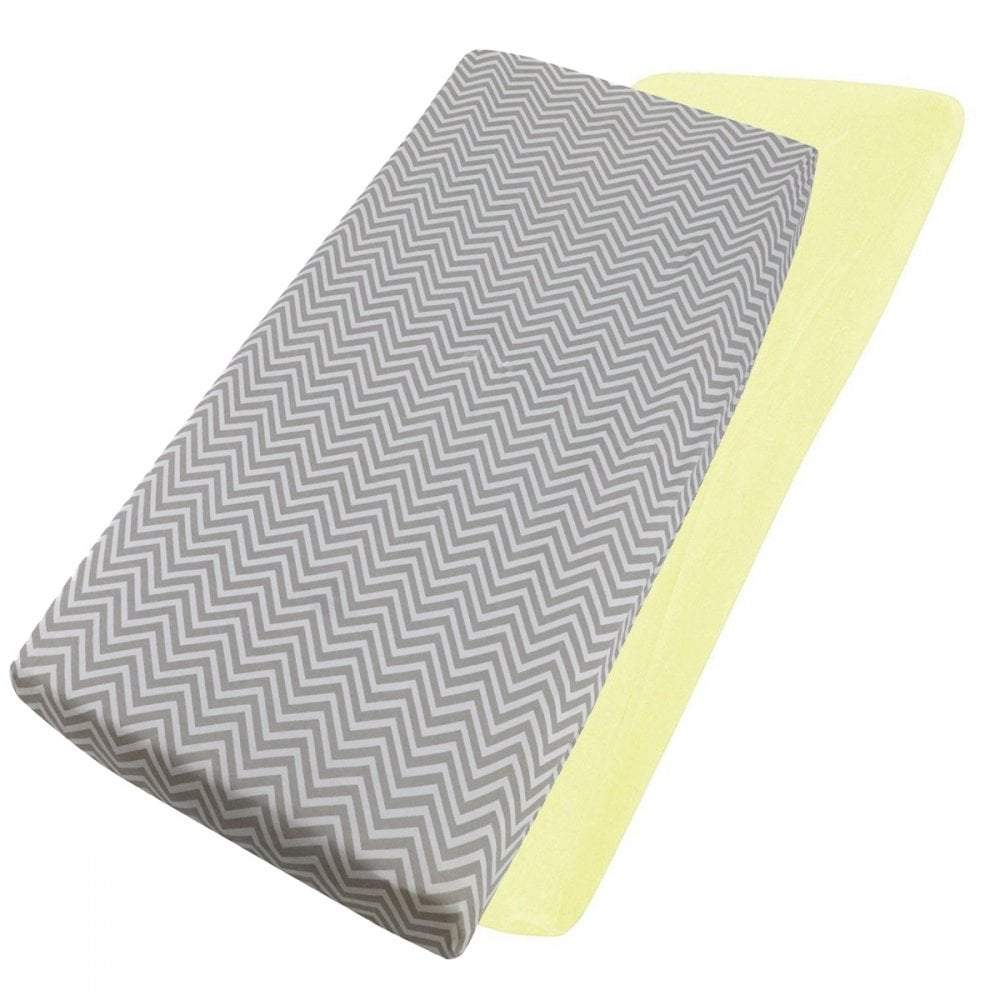 Crib Jersey Fitted Sheets 100% Cotton 40x90cm - Pack Of 4 - Fits All Models