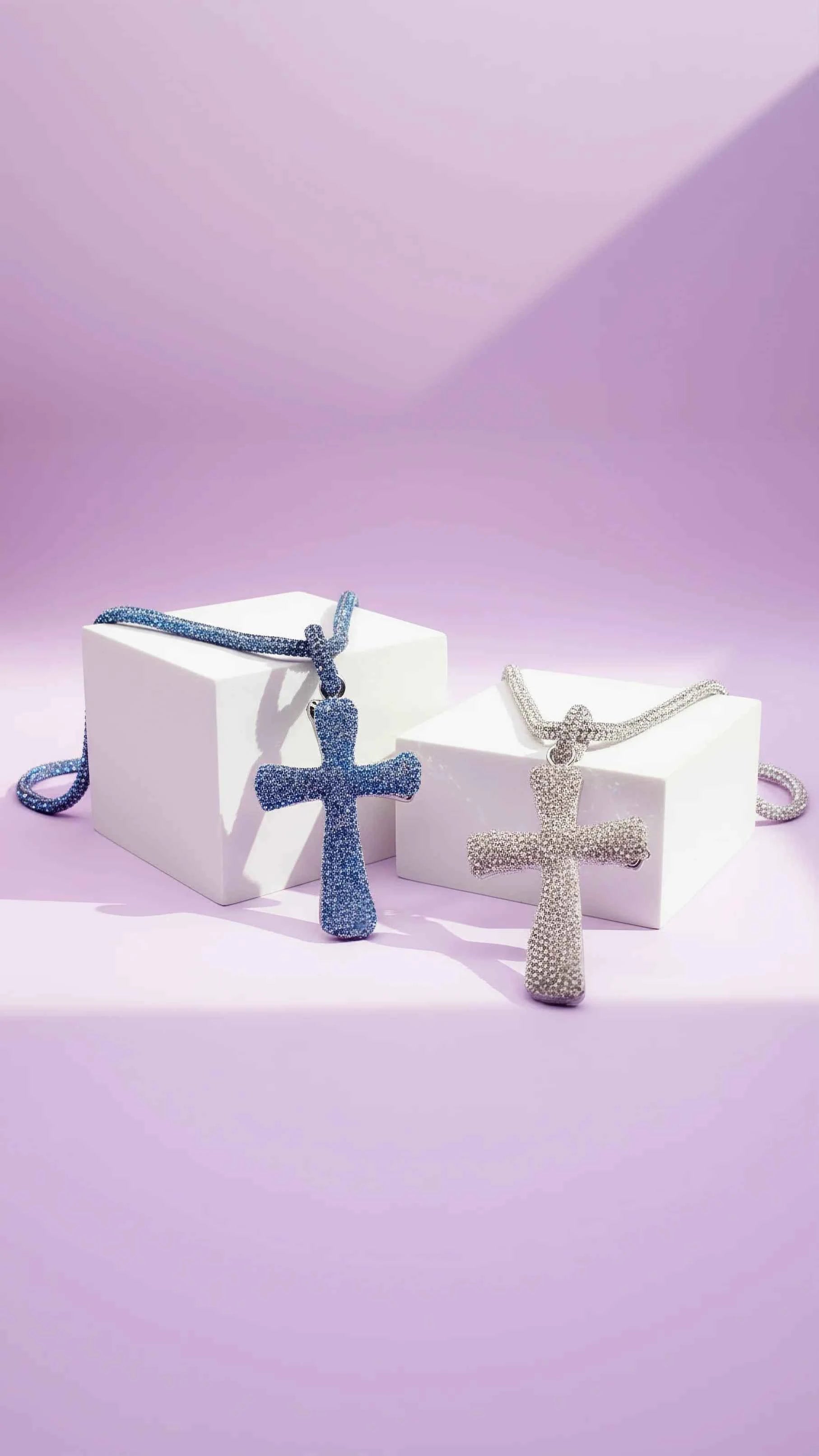 Crystal Cross Symbolic Necklace