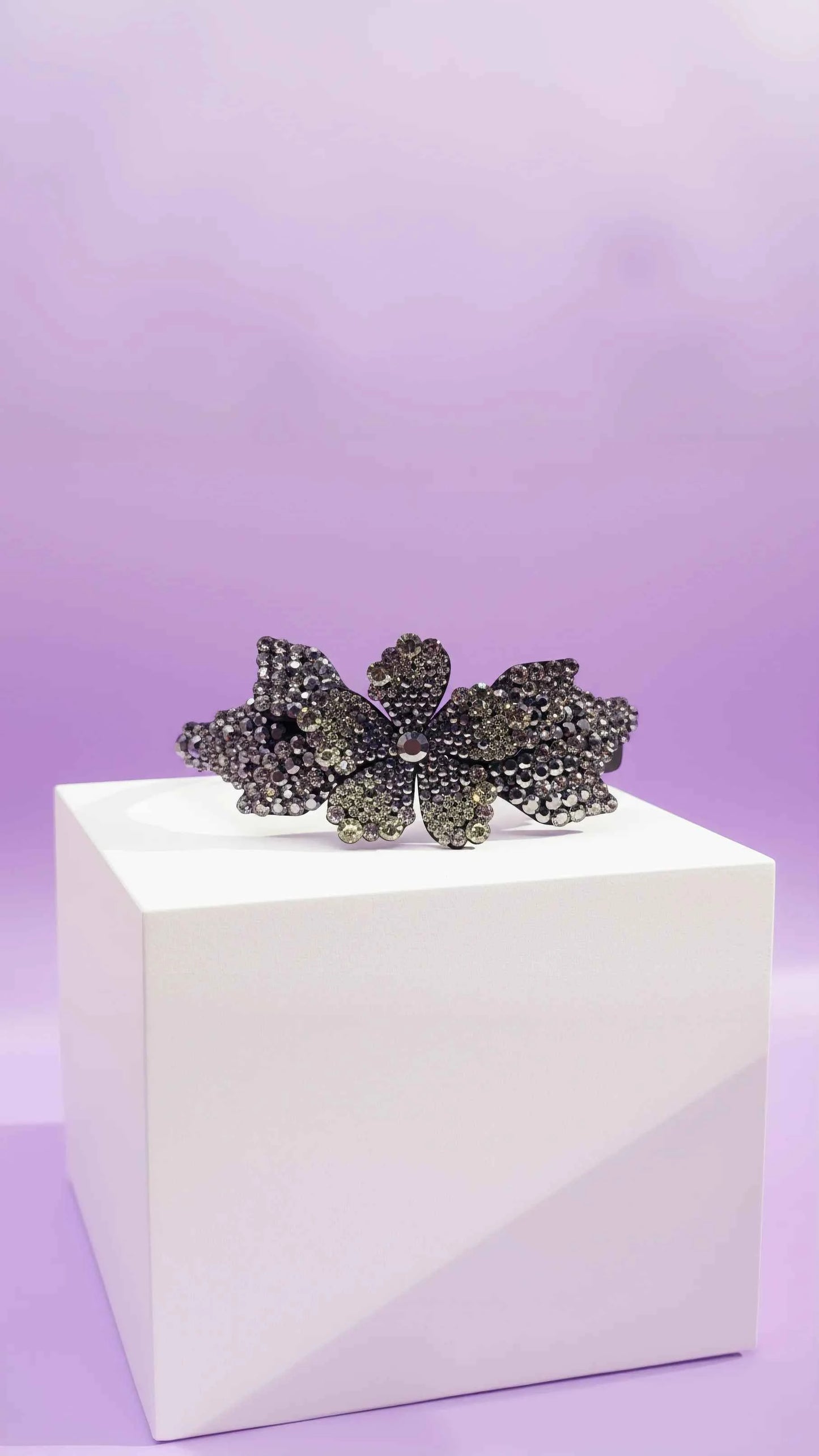 Women’s Crystal Flower Statement Headband & Hair Band