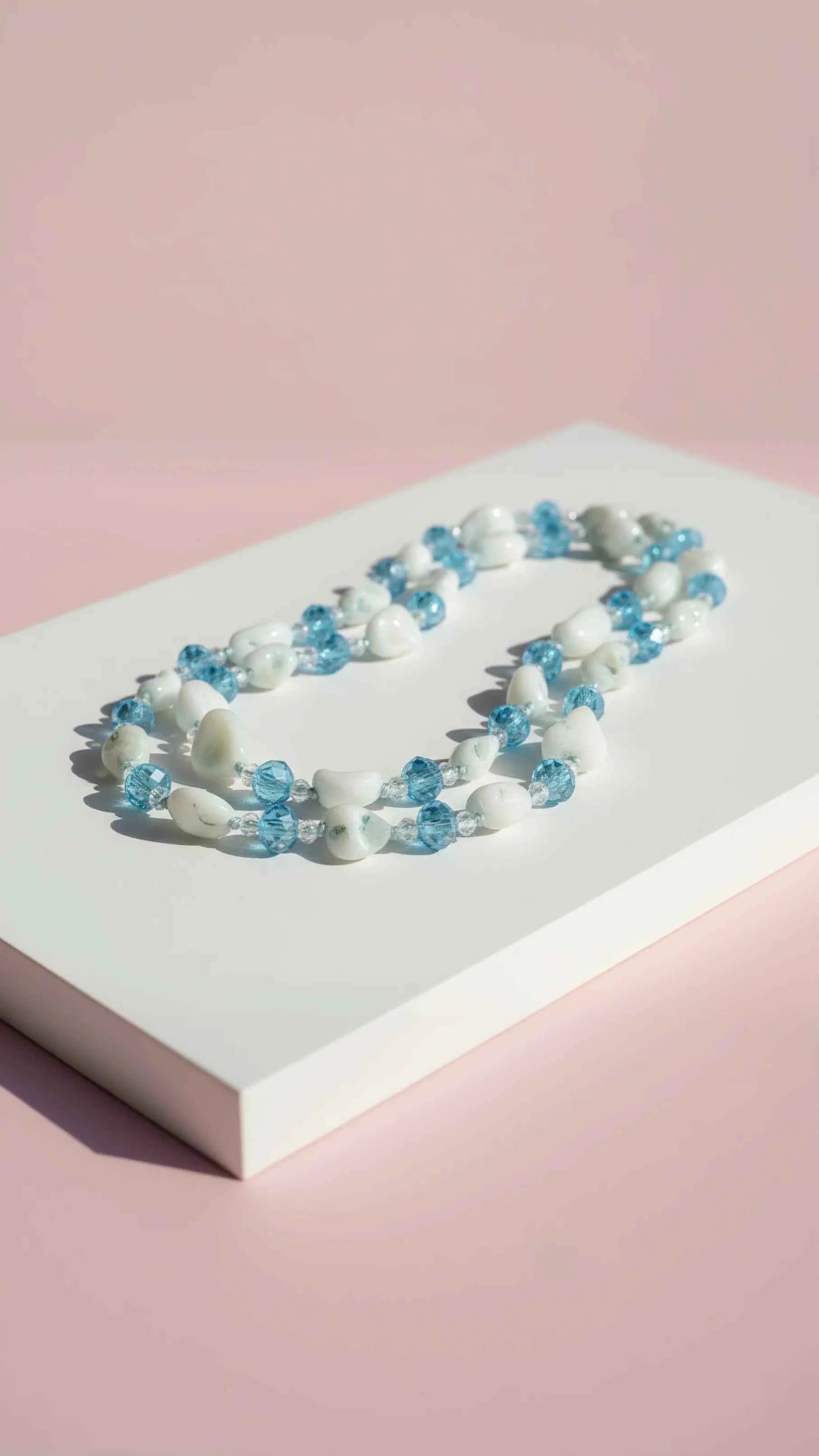 Resin Boho Long Beaded Necklace