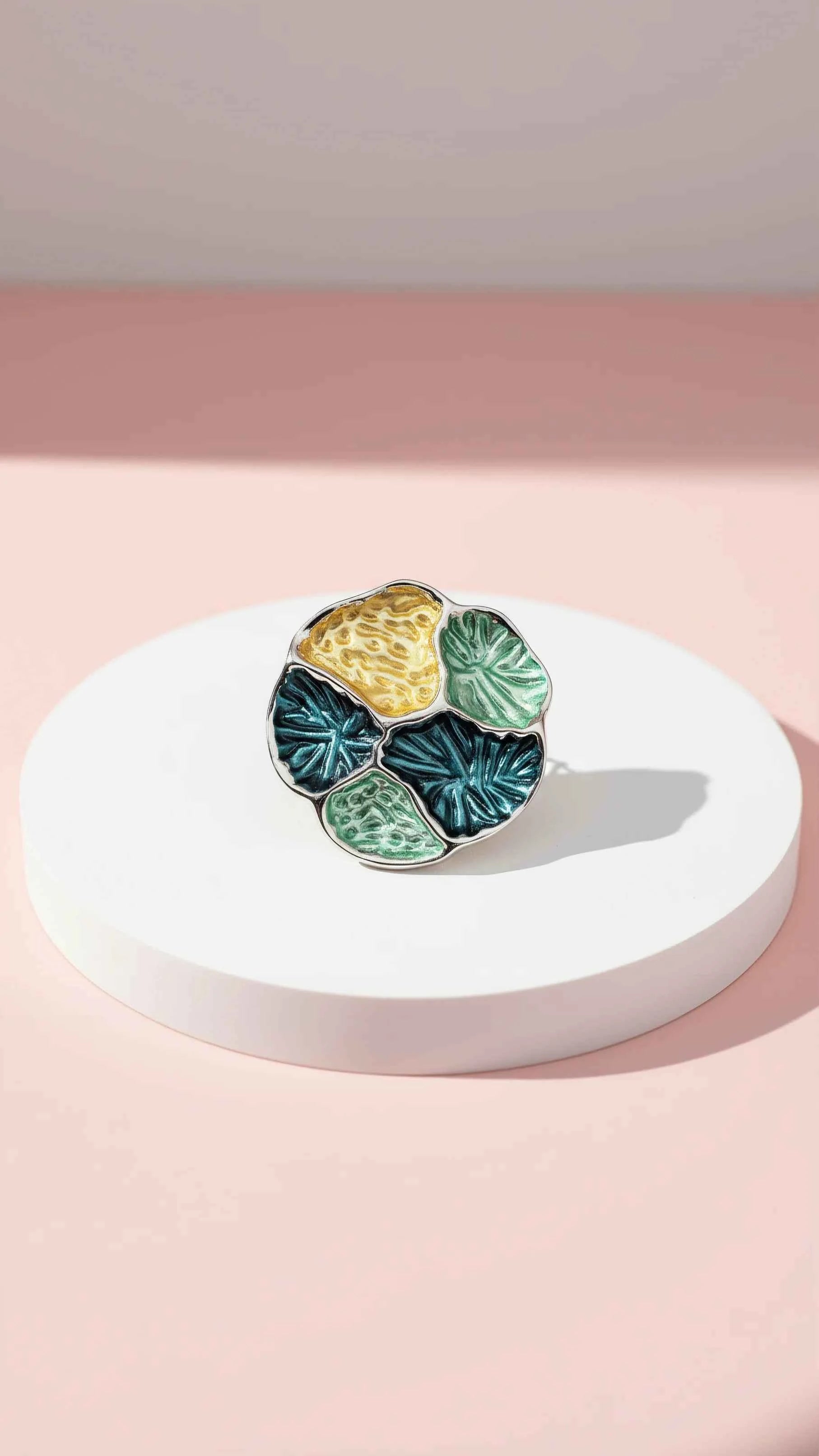 Abstract Magnetic Cluster Brooch