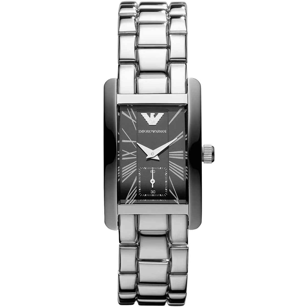 Emporio Armani AR0157 Classic Women's Rectangular Silver Watch