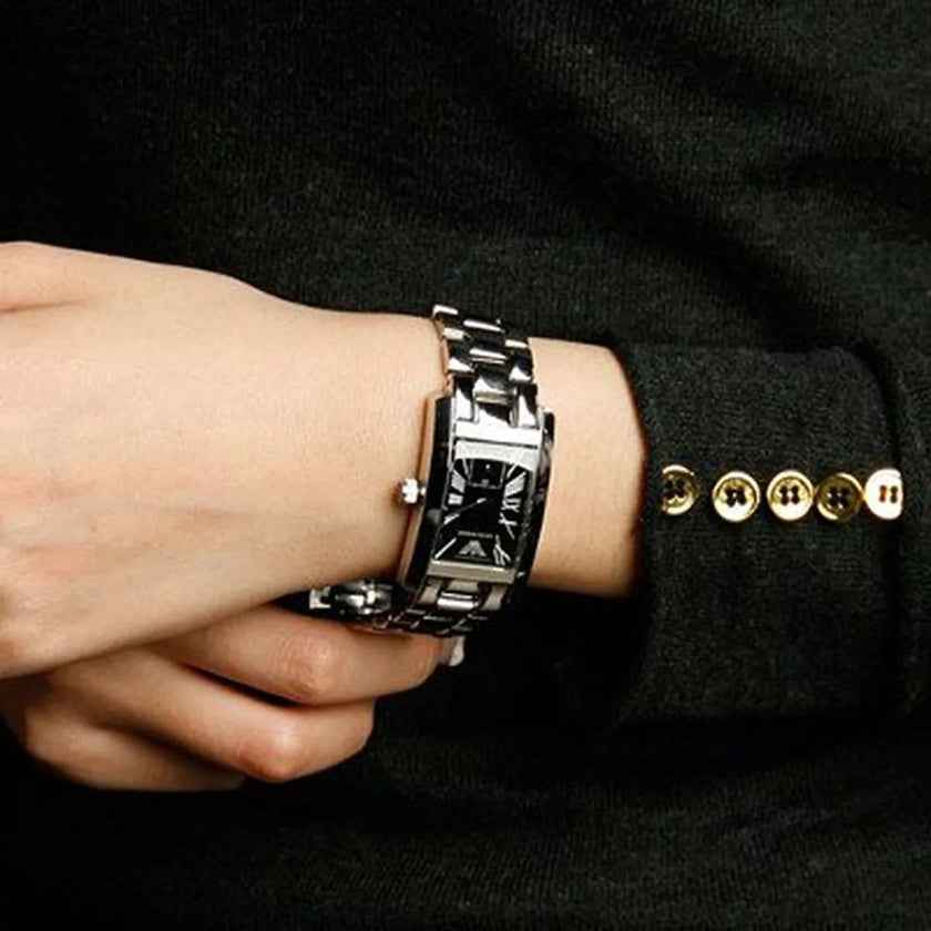 Emporio Armani AR0157 Classic Women's Rectangular Silver Watch