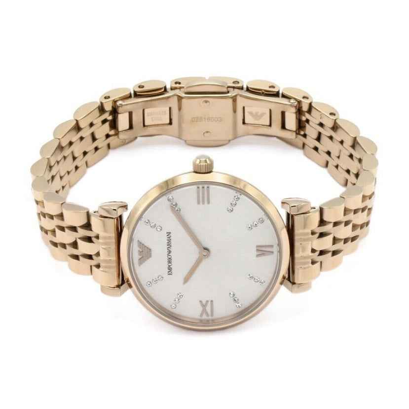 Emporio Armani AR11059 Gianni T-Bar Rose Gold Watch