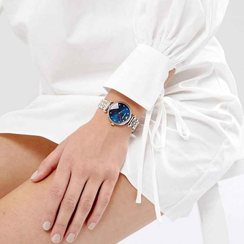 Emporio Armani AR11092 Gianni T-Bar Women's Two-Tone Watch