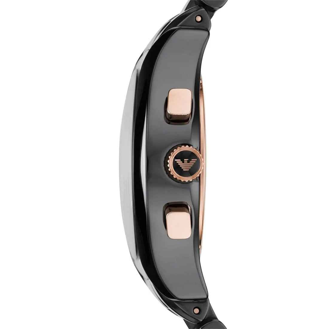 Emporio Armani AR1411 Ceramica Women's Black & Rose Gold Watch