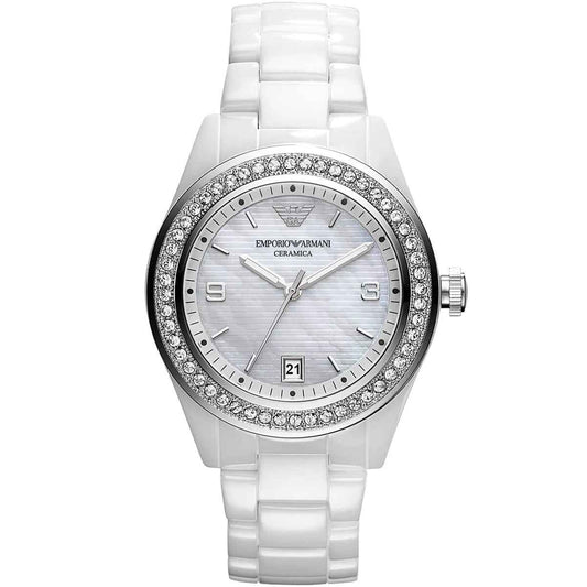 Emporio Armani AR1426 Ceramica Women's White Watch