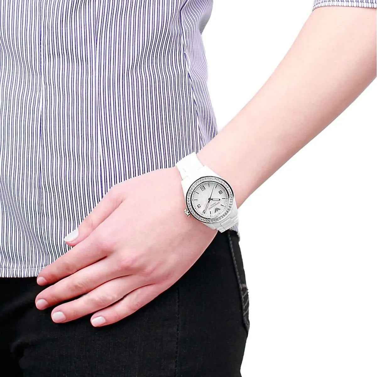 Emporio Armani AR1426 Ceramica Women's White Watch