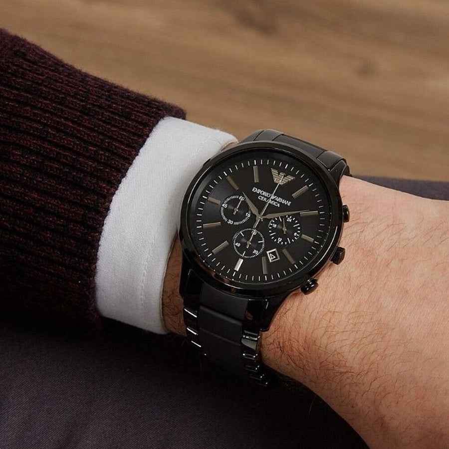 Emporio Armani AR1451 Ceramica Men's Black Ceramic Watch