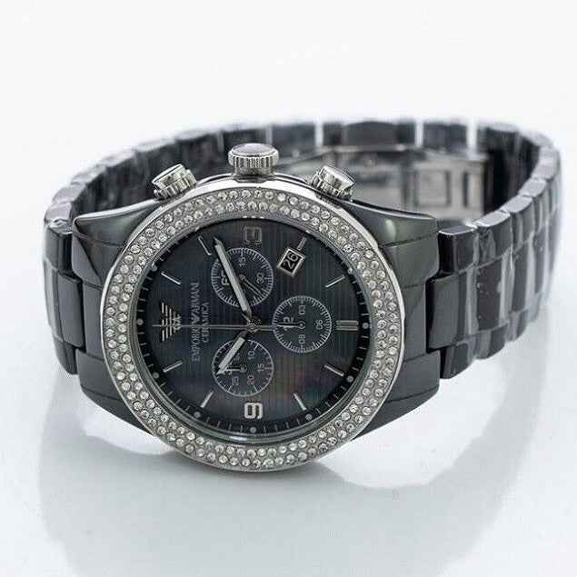 Emporio Armani AR1455 Ceramica Women's Black Watch