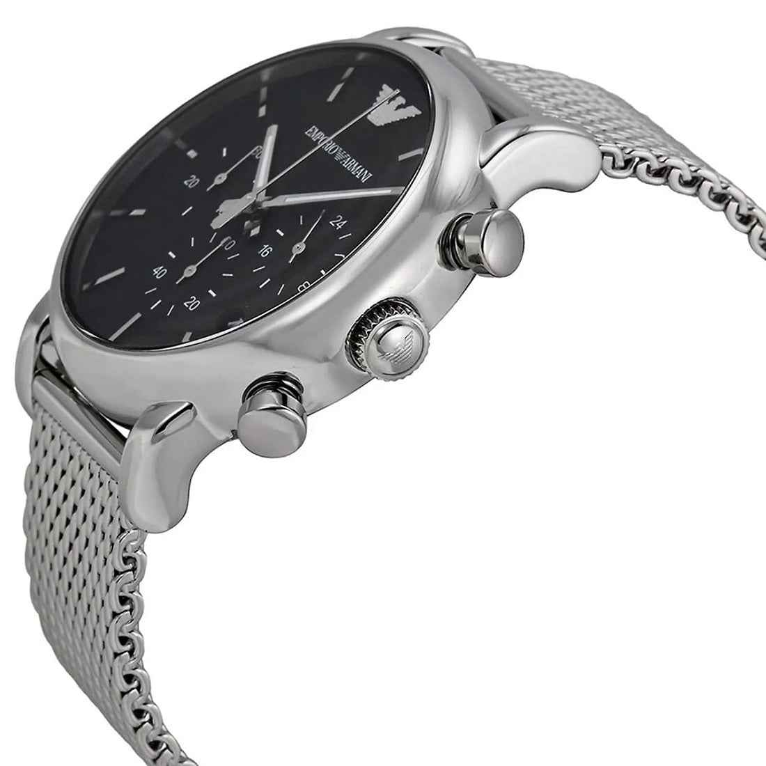 Emporio Armani AR1811 Luigi Men's 41mm Silver Mesh Watch