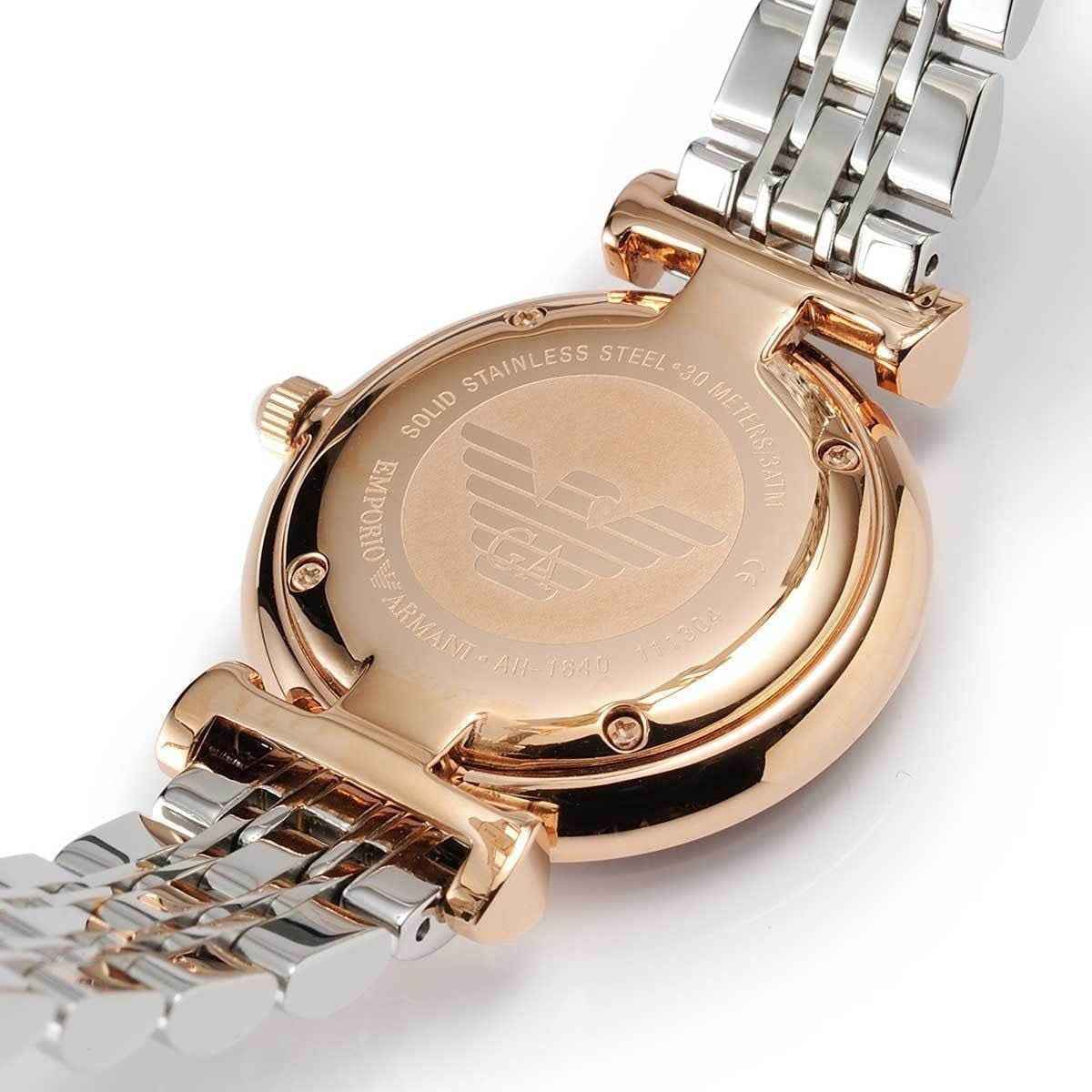 Emporio Armani AR1840 Gianni T-Bar Women's Two-Tone Watch