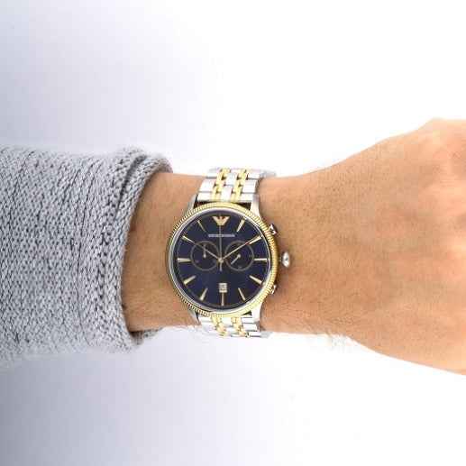 Emporio Armani AR1847 Alpha Men's Two-Tone Watch