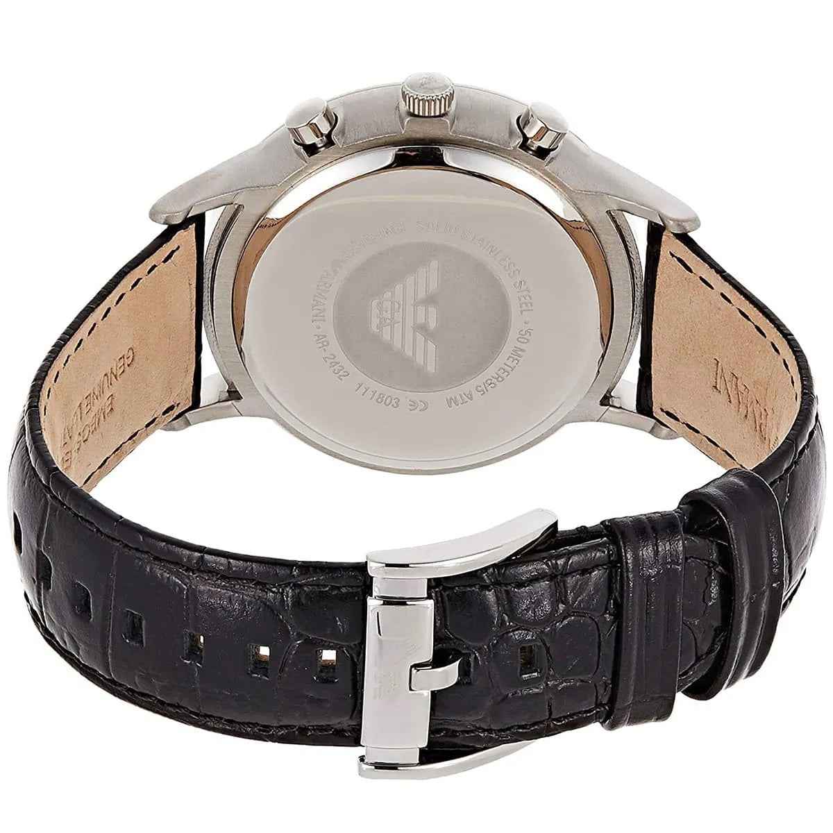 Emporio Armani AR2432 Classic Men's Silver & Black Watch