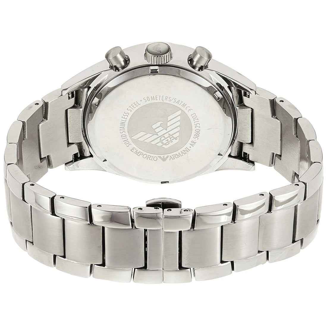 Emporio Armani AR5860 Sportivo Men's Silver & Blue Chronograph