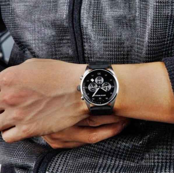 Emporio Armani AR5866 Sportivo Men's Black & Grey Silicone Watch