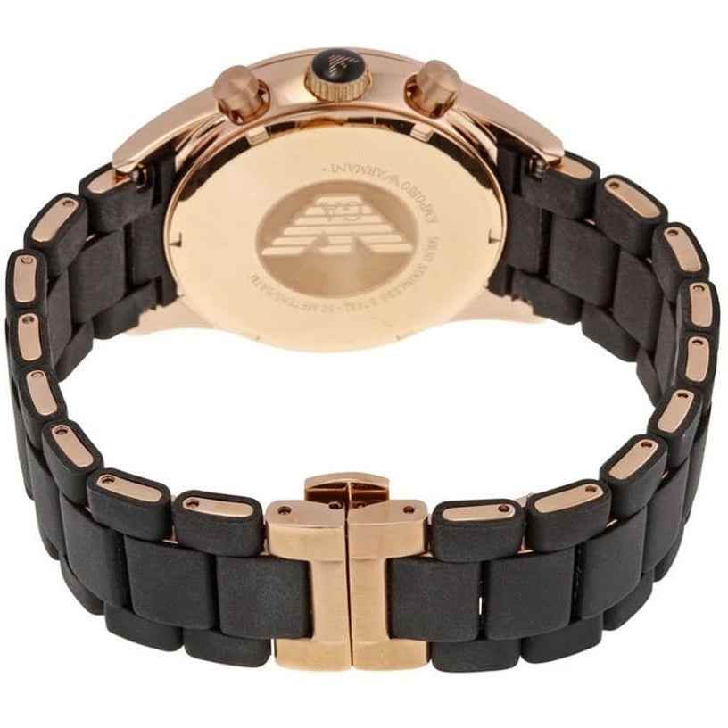 Emporio Armani AR5905 Sportivo Men's Black & Rose Gold Watch