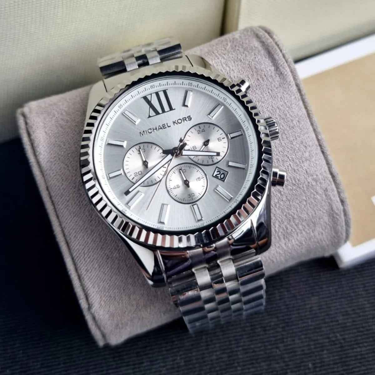 Michael Kors MK8405 Lexington Men's Silver Watch