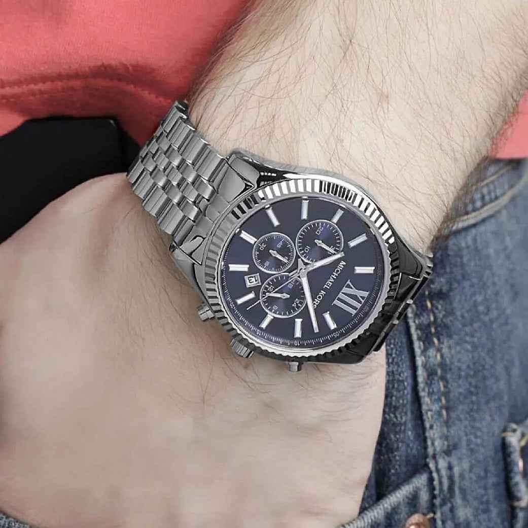 Michael Kors MK8280 Lexington Men's Silver Watch