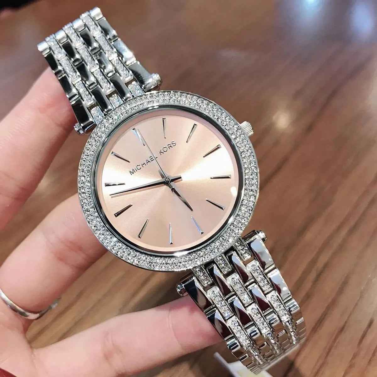 Michael Kors MK3218 Darci Women's Silver & Pink Watch