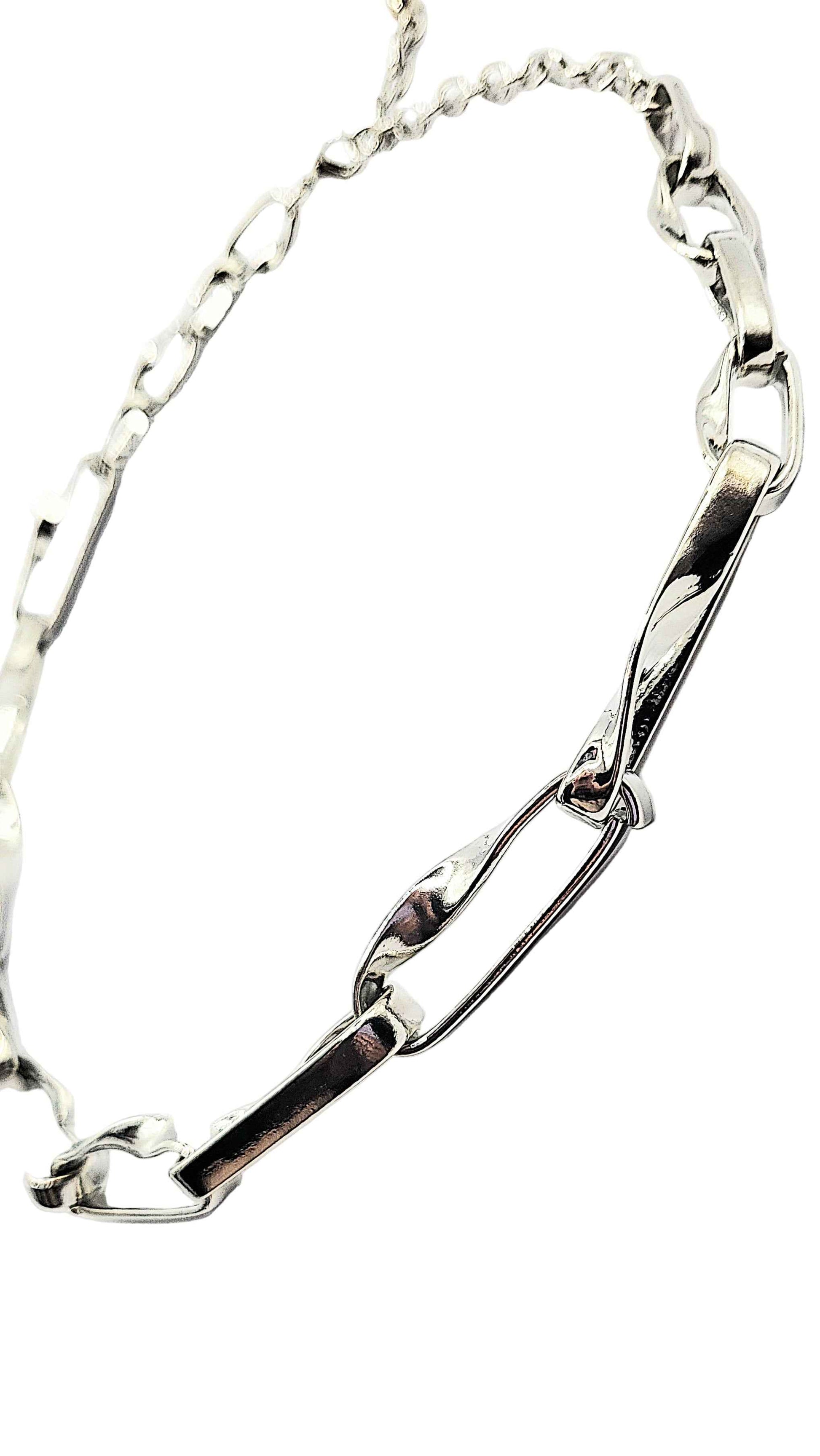 Rectangular Link Chain Necklace