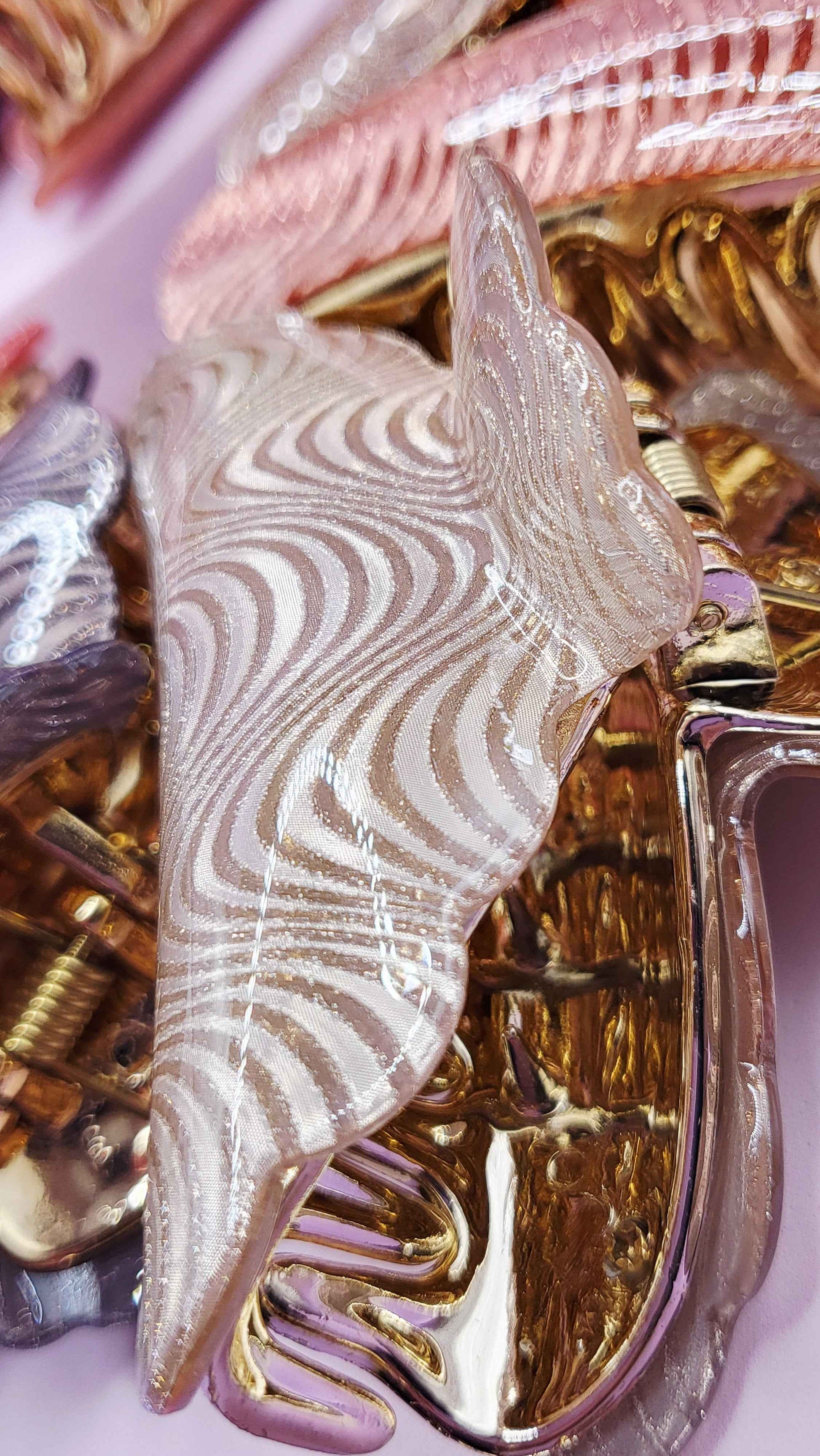 Shiny Sparkly Hair Clamps Pack of 12