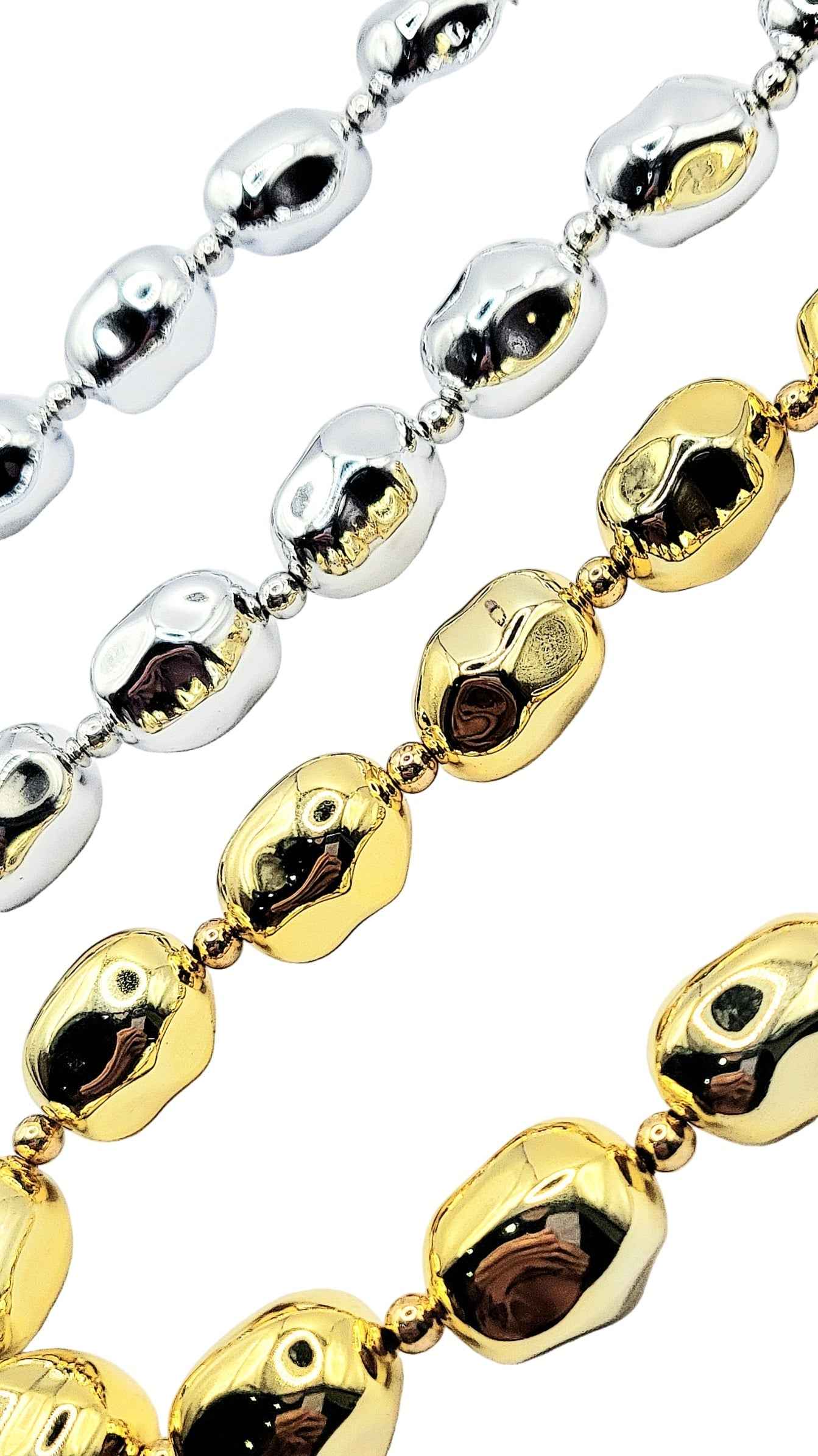 Melted Bubble Chain Link Necklace