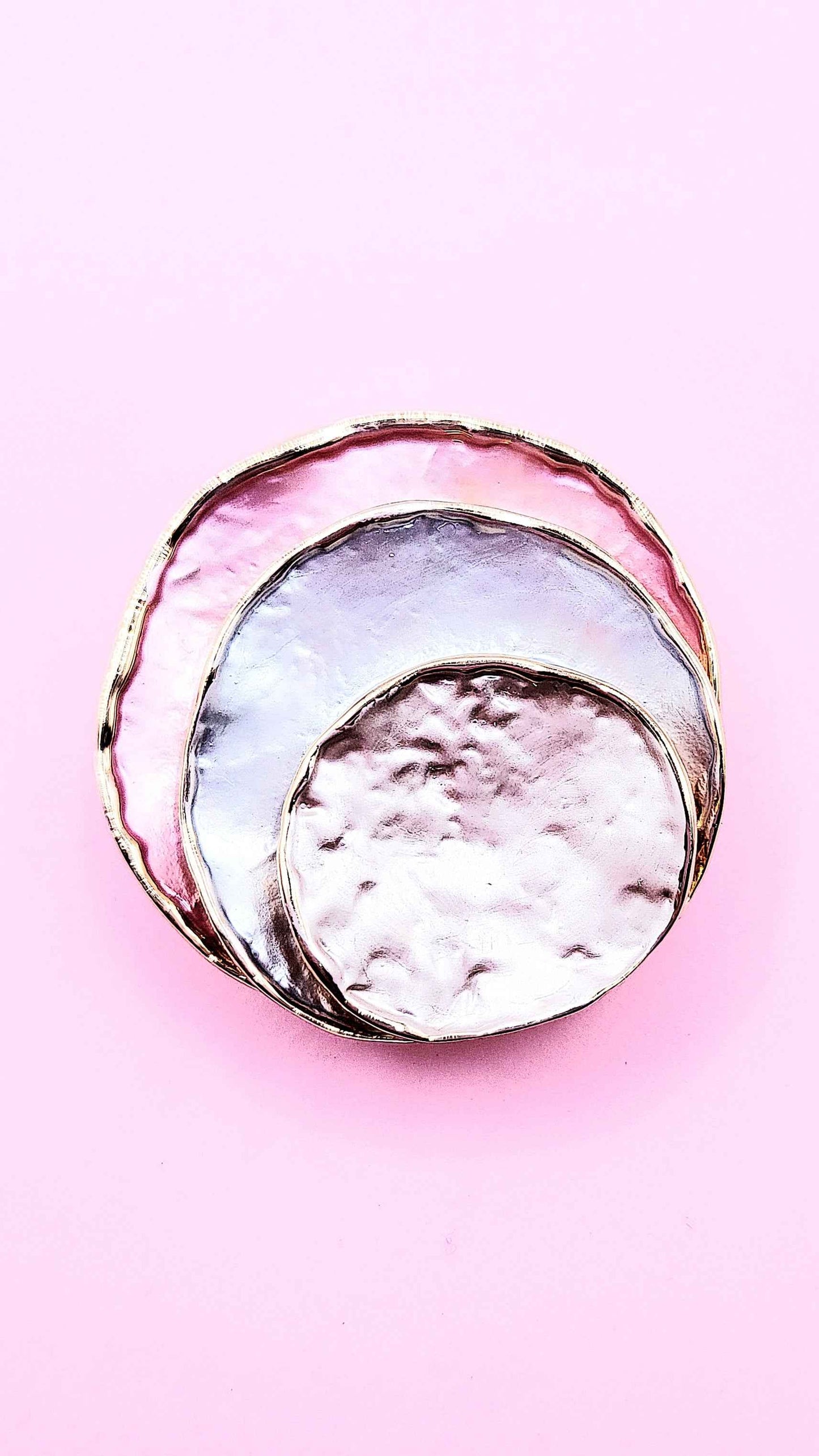 Abstract Magnetic Layered Brooch
